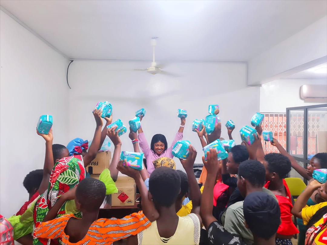 ONE SANITARY PAD TO A GIRL CHILD EVERY MONTH COULD KEEP THEM IN SCHOOL - Ruby Sedinam